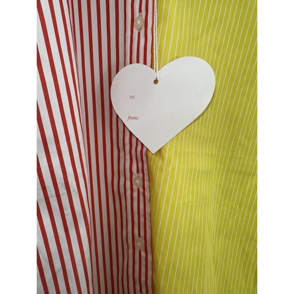Lauren Ralph Lauren XXS Fun Shirt Multicolor Striped Colorblock Button Up New - Picture 8 of 8